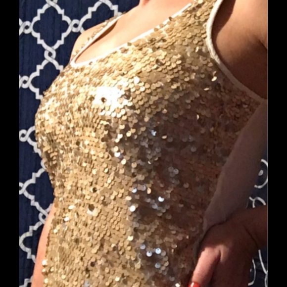 Express sequined tank with cardigan - Picture 2 of 2